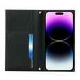 thumbnail image 4 of Dteck for Apple iPhone 14 Pro Max Wallet Case, Zipper Shoulder Strap Magnetic PU Leather Flip Folio Case with Card Holders RFID Blocking Kickstand Shockproof TPU Inner Shell Phone Cover, Black, 4 of 7