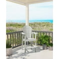 thumbnail image 5 of Musser Outdoor Adirondack Chair Wooden Patio Chair Lounge Chair White, 5 of 8