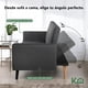 thumbnail image 3 of Sofá Cama Reclinable 3 Personas Sillón Minimalista 2 Posiciones Kingshouse gris, 3 of 8