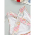 thumbnail image 6 of Bagilaanoe Toddler Baby Girl One-Piece Swimsuit Floral Print Sleeveless Swimwear 18M 24M 3T 4T 5T 6T Kids Ruffle Bathing Suit, 6 of 7