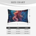 thumbnail image 4 of Naloa Colorful Jellyfish Abstract Pillowcase, Throw Pillowcase, Wrinkle-Free, Stain-Resistant with Hidden Zipper for Bedroom Sofa-20"x30", 4 of 6