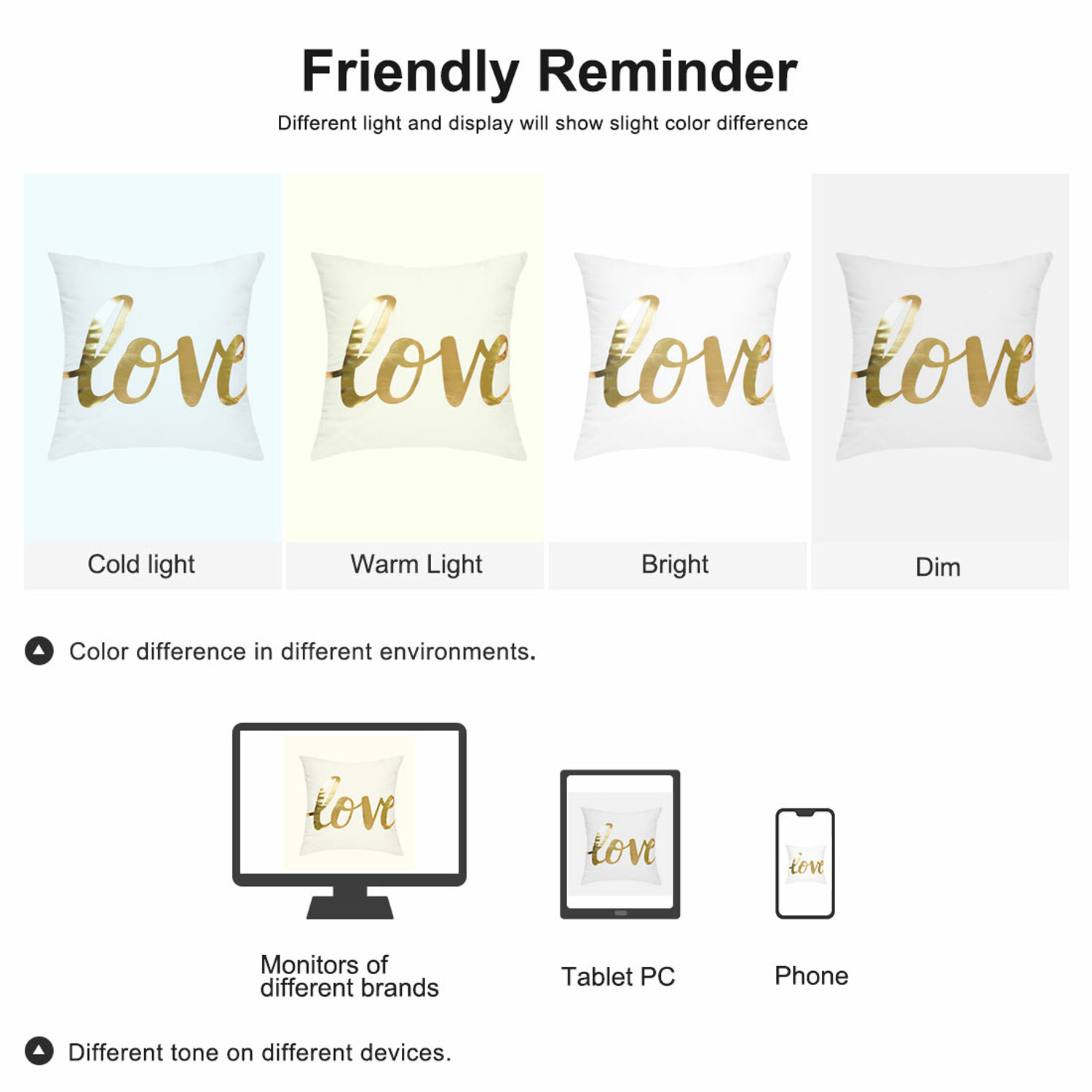 Unique Bargains Polyester Love Letter Pattern Throw Pillow Covers 18x18 inch 1PC