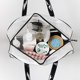 thumbnail image 4 of Multifunction Portable PU Leather Mesh Cloth Waterproof Cosmetic Bag for Women, 4 of 4