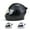 Matte Black, variant on PITMOTO PM-888, Full Face Dual Visor DOT Approved Motorcycle Helmet-Gray-X-Large