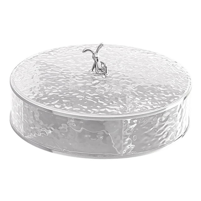 Bandeja de frutas secas, bandeja dividida para servir, contenedor de almacenamiento de alimentos, caja para aperitivos, organizador de aperitivos para 1 capa