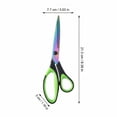 thumbnail image 2 of 8.5 in Sewing Shears for Fabric Cutting, Soft Grip Handle, Titanium Coated Scissors for Home Craft Sewing and DIY, Sharp Multipurpose Stainless Steel Shears for Fabric Paper, Holiday Gift, Green, 2 of 5