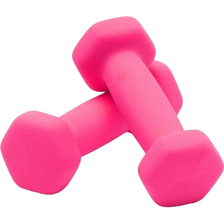 Neoprene Dumbbell Hand Weights, Anti-Slip, Anti-Roll,Hex Dumbbells in Pair for Exercise and Muscle Toning(1 LB)