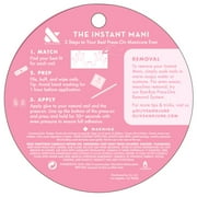 Olive & June Instant Mani Round Extra Short Press-On Nails, Lavender Shimmer, 42 Pieces