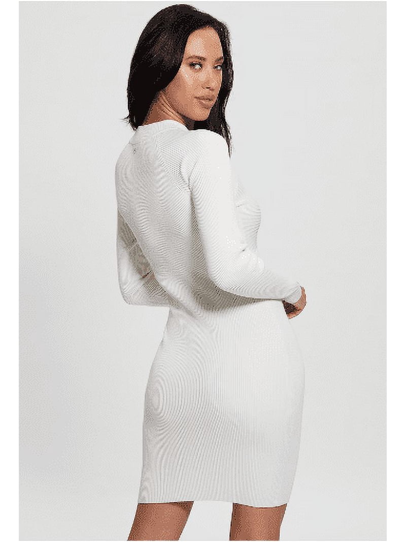 Guess WHITE Women's Cut-Out Mini Sweater Dress, US Medium - Walmart.com