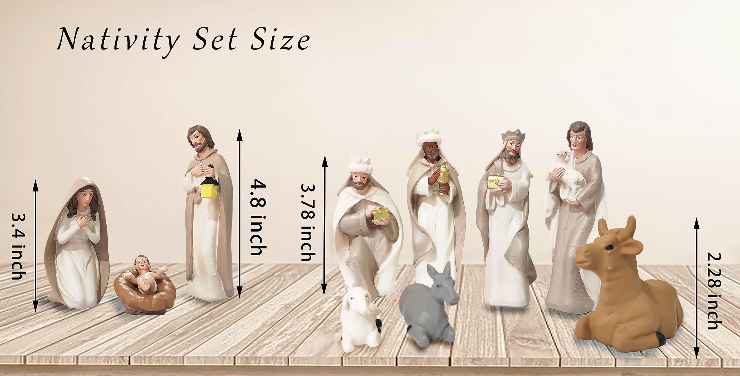 DurableDelights 10-Piece Nativity Set photo 6