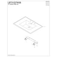 thumbnail image 6 of Kingston Brass LBT31227W38 Continental 31" X 22" Ceramic Vanity Top - White, 6 of 11