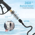 thumbnail image 3 of 2 Pack Pressure Washer Quick Connect Kit, M22 14mm to 3/8 Inch Quick Connect Hose Adapter Set, 360° Rotating Swivel Fittings Pressure Washer Adapter Set Stainless Steel, 3 of 7