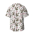 thumbnail image 2 of Xecao offers the Flowe Rooster for Men's Casual Short-sleeved Shirt, a button-up collared shirt with a pocket, perfect for beach vacations and yacht travel in the Medium size., 2 of 7