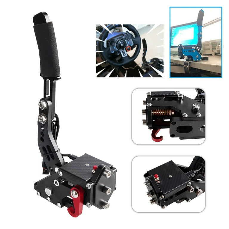 USB3.0 14Bit PS4/PS5 Handbrake for Racing Games Steering Wheel Stand G29  Black U