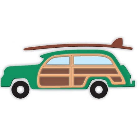 Woody Surfboard - Impression Obsession - Dies - Woody With Surfboard