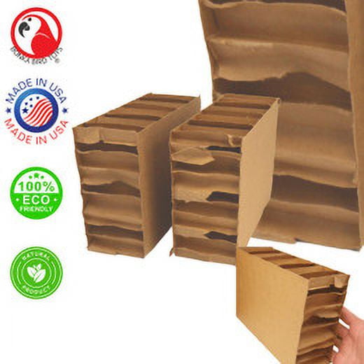 Bonka Bird Toys 2292 Pk2 Jumbo 8-Inch Cardboard Blocks Foot Talon Craft Part