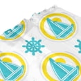 thumbnail image 5 of Polyester Fiber Shower Curtain, Nautical Themed Doodles Shower Curtain, Metal Buckled Eye Waterproof Shower Curtain, Can Be Washed-72x72in, 5 of 8