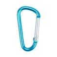 thumbnail image 1 of Paracord Planet 40 mm Durable Aluminum Mini Carabiner Clip Keychain with a Spring Loaded Gate - Available in Assorted Colors & Pack Sizes - Hiking, Traveling, at Home, In the RV, Fishing, etc, 1 of 3