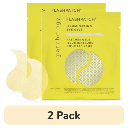 (2 pack) Patchology FlashPatch Illuminating Under Eye Face Mask Gels Single Pack