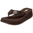thumbnail image 2 of Volatile Women's Mini Croco Wedge Sandal, Brown, 9 B US, 2 of 3