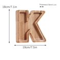 thumbnail image 2 of SDNall Personalized Wooden Name Money Box Wooden Deposit Box Twenty Six English Letters, 2 of 9