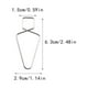 thumbnail image 5 of Bearachild 10 Pieces Ceiling Tile Hooks Stainless Home Steel Design Sign Deformation Easy installtion Hanging Simple without Organization Type3 NO3, 5 of 6