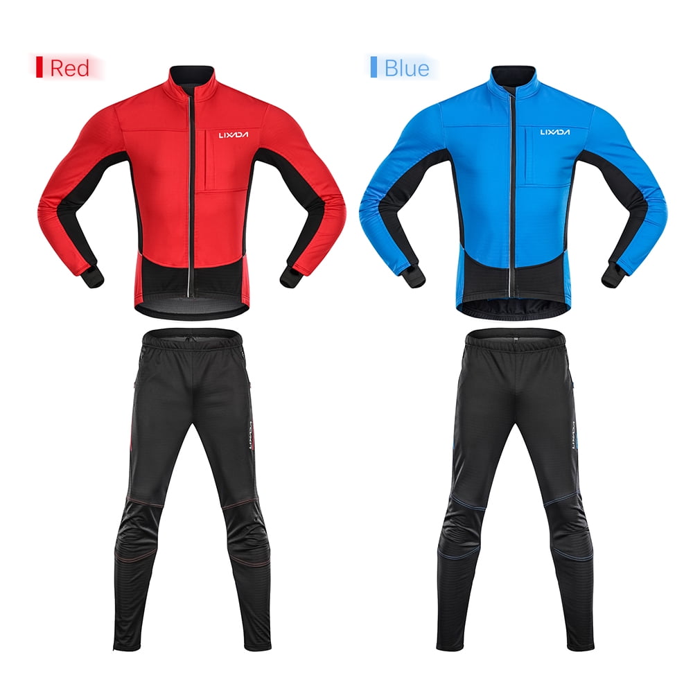Details about   Lixada Men's Cycling Jersey Suit Winter Thermal Windproof Waterproof Long Sleeve 