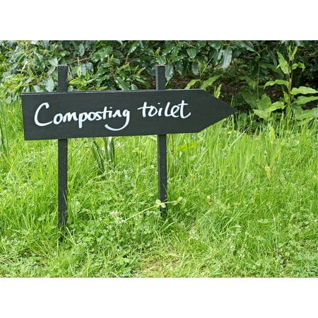 LAMINATED POSTER Composting Recycle Recycling Toilet Sustainability Poster Print 24 x