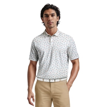 Ben Hogan Men's & Big Men's Performance Martini Printed Short Sleeve Polo Shirt, up to 5XL