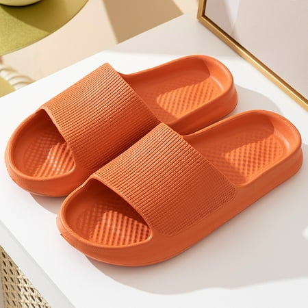 

Minimalist Solid Color Slippers Women‘s Thick Platform Slides