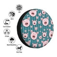 thumbnail image 4 of Pofeuu Funny Pig Faces Print Spare Tire Wheel Cover for Car Truck SUV Camper Universal Fit Spare Tire Cover RV Spare Tire Covers-15 inch, 4 of 6