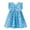 Blue, variant on Odeerbi Cute Dresses For Girls Toddler Kids Baby Girls 2025 Fashion Cute Sleeveless Sweet Cartoon Print Ruffle Dress Orange