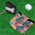 thumbnail image 5 of Haosy Vintage Oil Painted Rose Golf Mallet Putter Cover Strong Magnetic Leather Golf Club Headcover Closure, 5 of 7