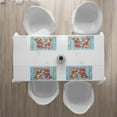 thumbnail image 3 of Ambesonne Letter R Place Mats Set of 4, Tropic Animal Alphabet, Standard Size, Dark Coral Pale Blue, 3 of 4