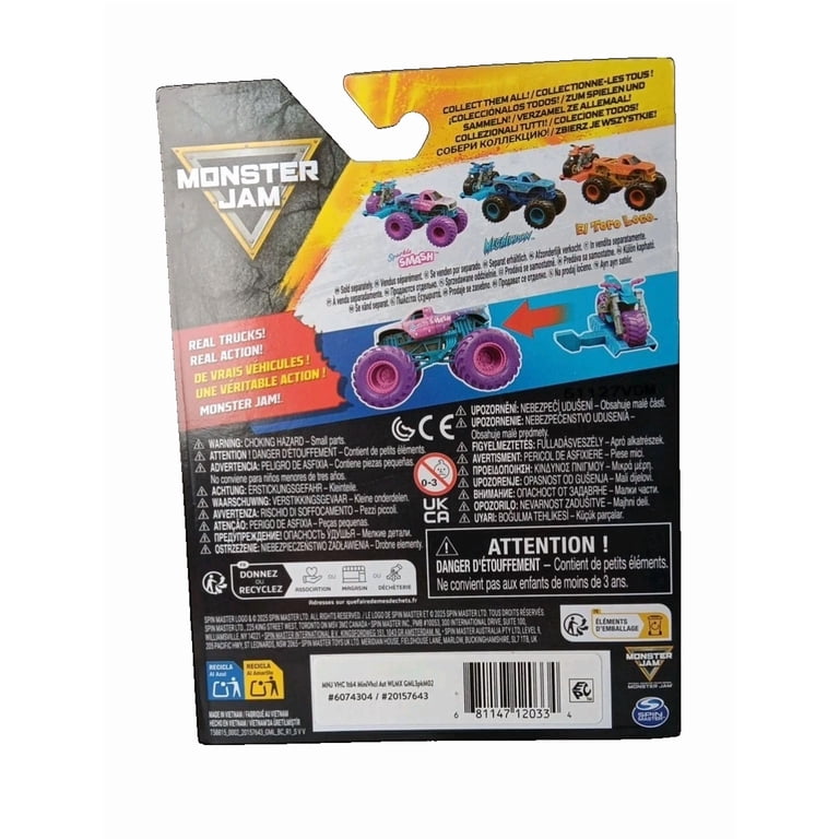 Spin Master Games, Monster Jam Sparkle Smash Truck & Dirt Bike 2