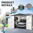 thumbnail image 3 of DuraYu 20x13 ft Metal Storage Shed with Lockable Doors and Air Vents, Waterproof Outdoor Garage for Tools and Equipment, 3 of 8