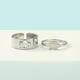 thumbnail image 3 of Anillos de acero inoxidable con diseño de cerdo de dibujos animados, ajustables, para parejas, para mujeres y hombres, joyería para bodas, regalos de fiesta, juego de 2 piezas, 3 of 4
