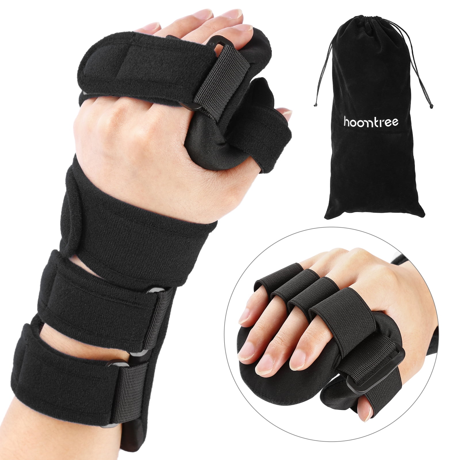 HOOMTREE Stroke Resting Hand Splint Left Resting Hand Splint with Finger Separator Functional