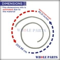 thumbnail image 2 of Whole Parts Range/Oven Lower Door Seal Gasket (Includes 23 Mounting Clips) Part# WB41T10003 - Replacement & Compatible with Some GE and Kenmore Ranges or Ovens, 2 of 7