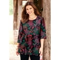 thumbnail image 2 of Catherines Women's Plus Size Easy Fit 3/4-Sleeve Scoopneck Tunic, 2 of 6