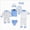 A15-Blue, variant on Hessimy Newborn Boys Girls Baby Cotton Clothes Tops Hat Pants Suit Outfit Sets 6-12 Months 12-24 Months 2T 3T 4T 5T 6T 7T 8T 9T Children(Pink,0-3 Months)