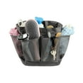 thumbnail image 6 of Utopia Alley Mesh Portable Shower Caddy, Bathroom Organizer Bag with a Large Main Storage Area and 6 Large Pockets - Includes Shower liner and shower hook, Gray, 6 of 9