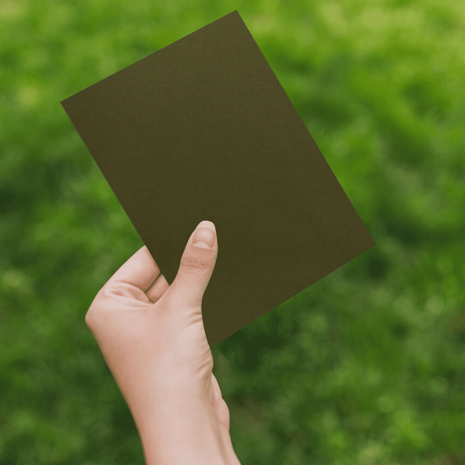 PA Paper Accents Muslin Cardstock 12" x 12" Olive Drab, 74lb colored cardstock paper for card making, scrapbooking, printing, quilling and crafts, 25 piece pack