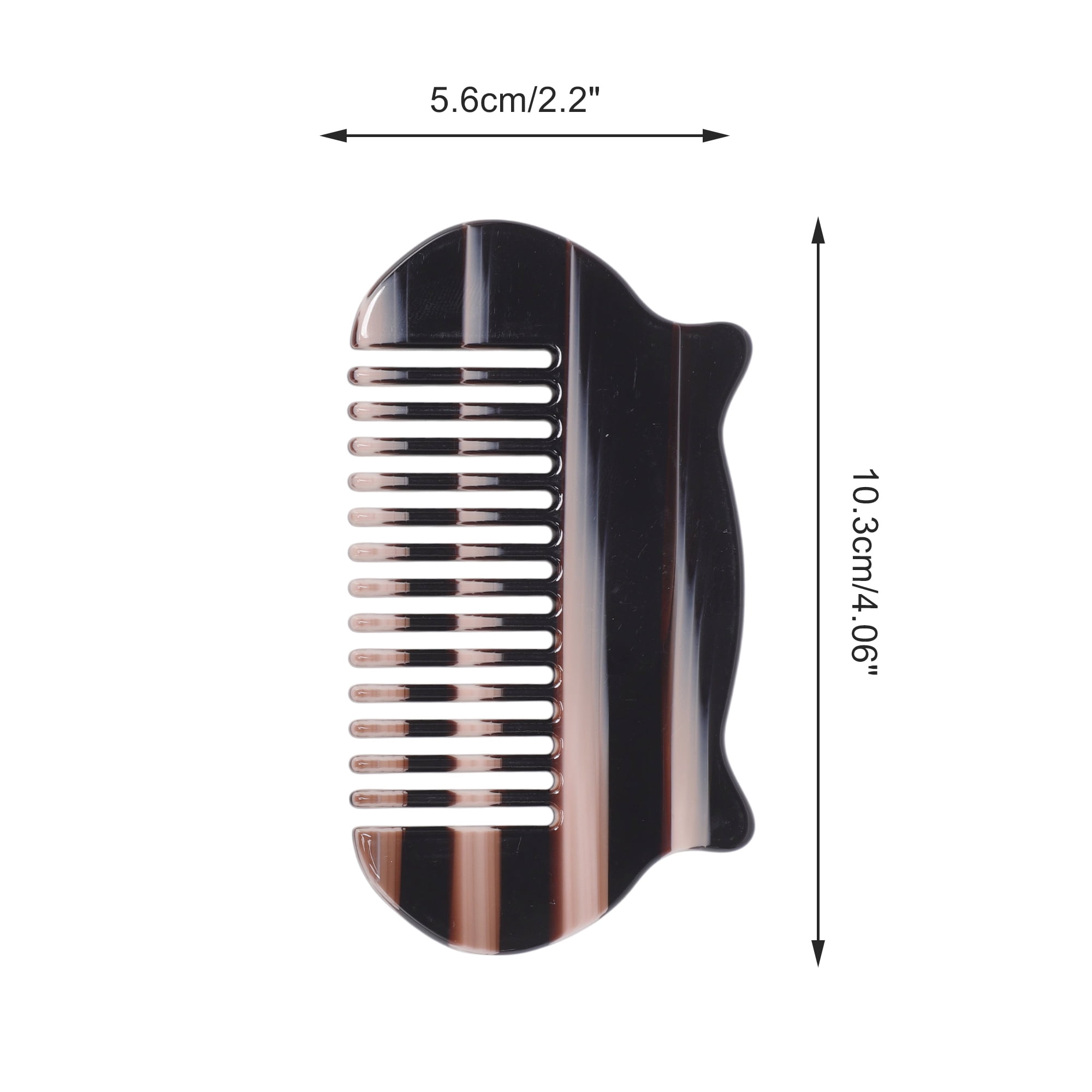 Unique Bargains 1 Pc Women Durable Cat Ear Hair Comb for All Hair Types Black