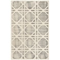 thumbnail image 3 of SAFAVIEH Dip Dye Kuzman Geometric Wool Runner Rug, Ivory/Grey, 2'3" x 6', 3 of 3