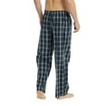 thumbnail image 5 of Vulcanodon Mens 100% Cotton Pajama Pants, Soft Lightweight Sleep Pants with Pockets Plaid Pajama Bottoms for Men(Dark Blue-Plaid, Large), 5 of 8
