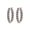 Rose Gold, variant on Houston Diamond District 1-6 Carat Inside Outside Diamond Huggies Hoop LAB GROWN Diamond Earrings Oval Shape Ultra Premium Collection (D-F Color, VS2-SI1 Clarity) 14K White Gold 1 Carat