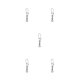 thumbnail image 2 of Eigraketly Paquete de 10 pines de conector de pesca de acero inoxidable, rodamiento giratorio, anzuelo portátil a presión, juego de anzuelos Type2 NO2, 2 of 6