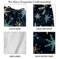 thumbnail image 4 of luoweisi Men's Beach Shorts Quick Dry Swim Trunks with Mesh Lining Christmas Snowflakes L, 4 of 5