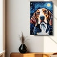 thumbnail image 4 of Thuan Treeing Walker Coonhound Dog Art Van Gogh-Inspired - Contemporary Abstract Modern Dog Wall Decor - Dog Painting Canvas Canvas Print 11x17 inches Unframed, 4 of 6